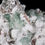 Thumbnail: Sharply terminated Green Apophyllite accompanied by the occasional blade of white Stilbite, ornament a complex and dynamic Ch