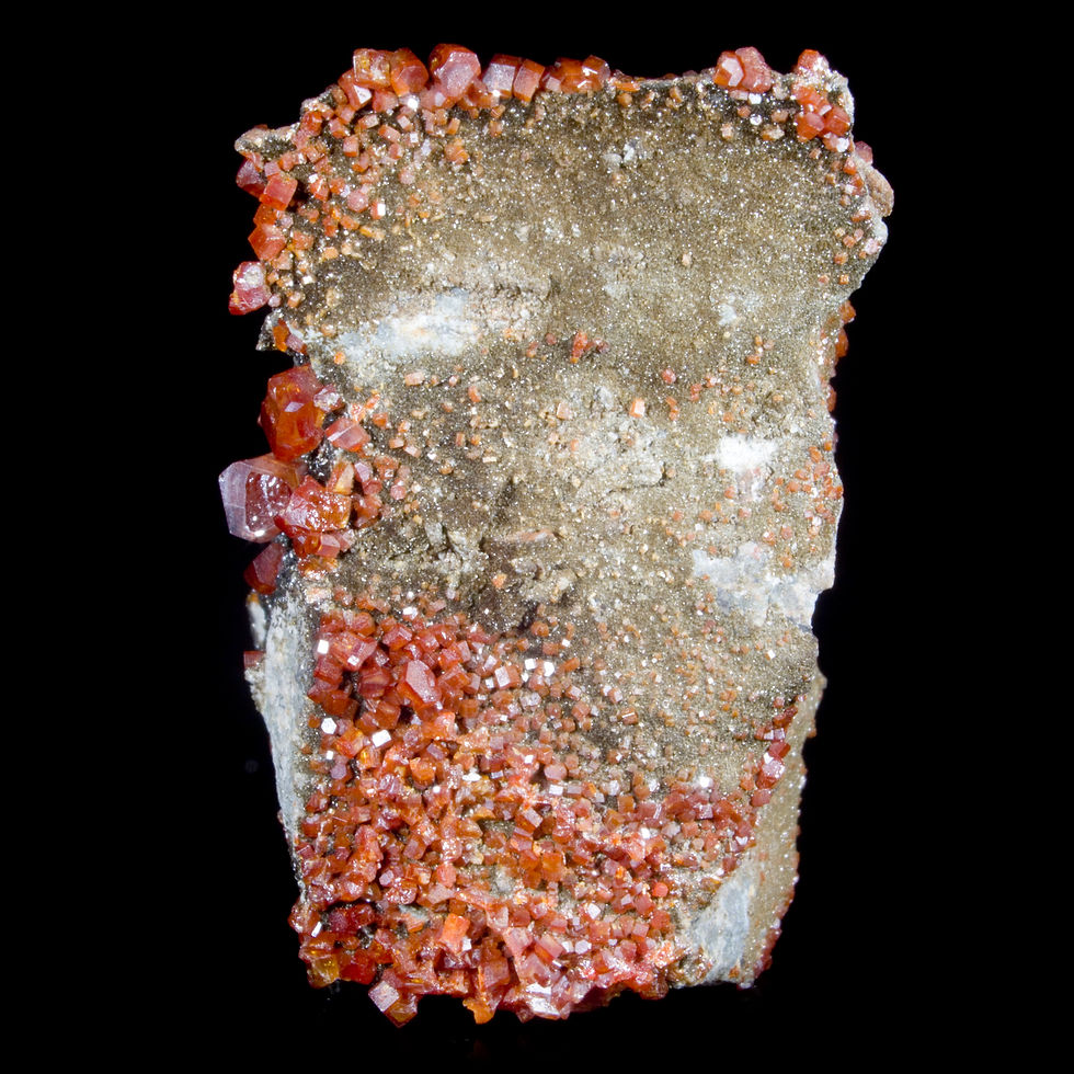 Thumbnail: Apache Mine Arizona Vanadinite, complete with two vintage tags. Studio Mineralia Earth Art Gallery