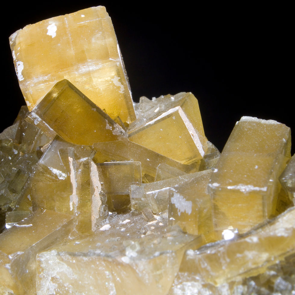 Thumbnail: Golden Barite - Xiefang Mine, China - Studio Mineralia Earth Art Gallery