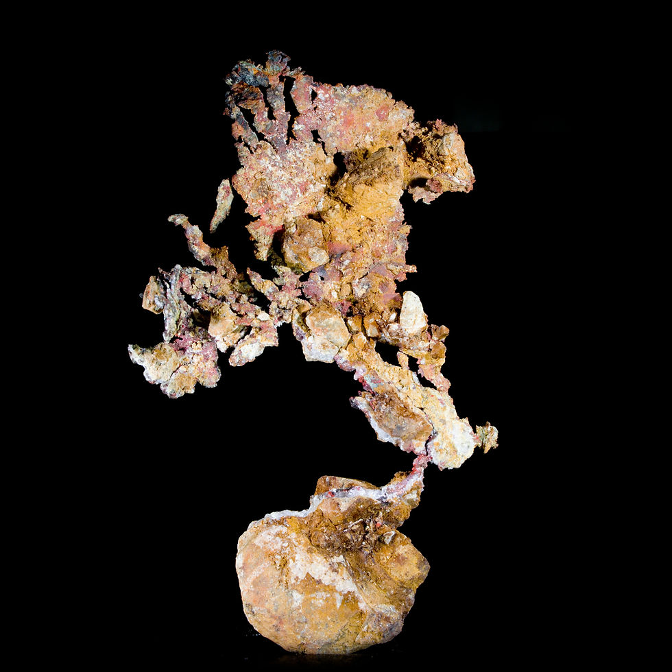 Thumbnail: Native Copper on Matrix - Ray Mine, Arizona - Studio Mineralia: The Earth Art Gallery