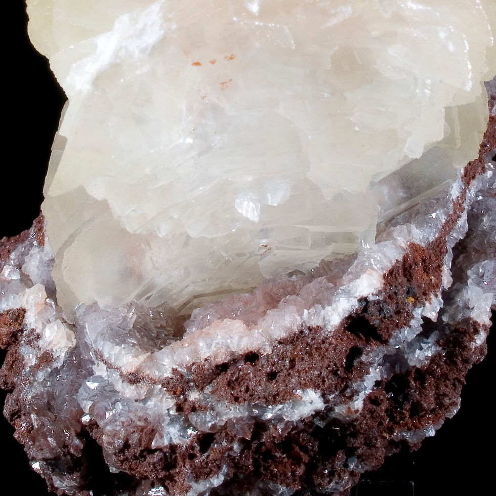 Thumbnail: Hematite Included Pagoda Calcite - Daye, China - Studio Mineralia Earth Art Gallery