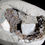 Thumbnail: Calcite and Stilbite with Chalcedony in a natural Geode. Multiple crystals of Cubic Calcite share the internal  space in whic