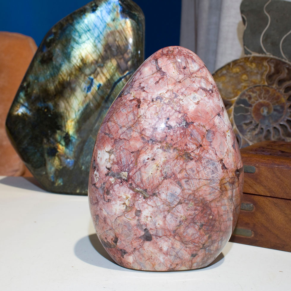 Thumbnail: Strawberry Quartz Free Form - Studio Mineralia: The Earth Art Gallery
