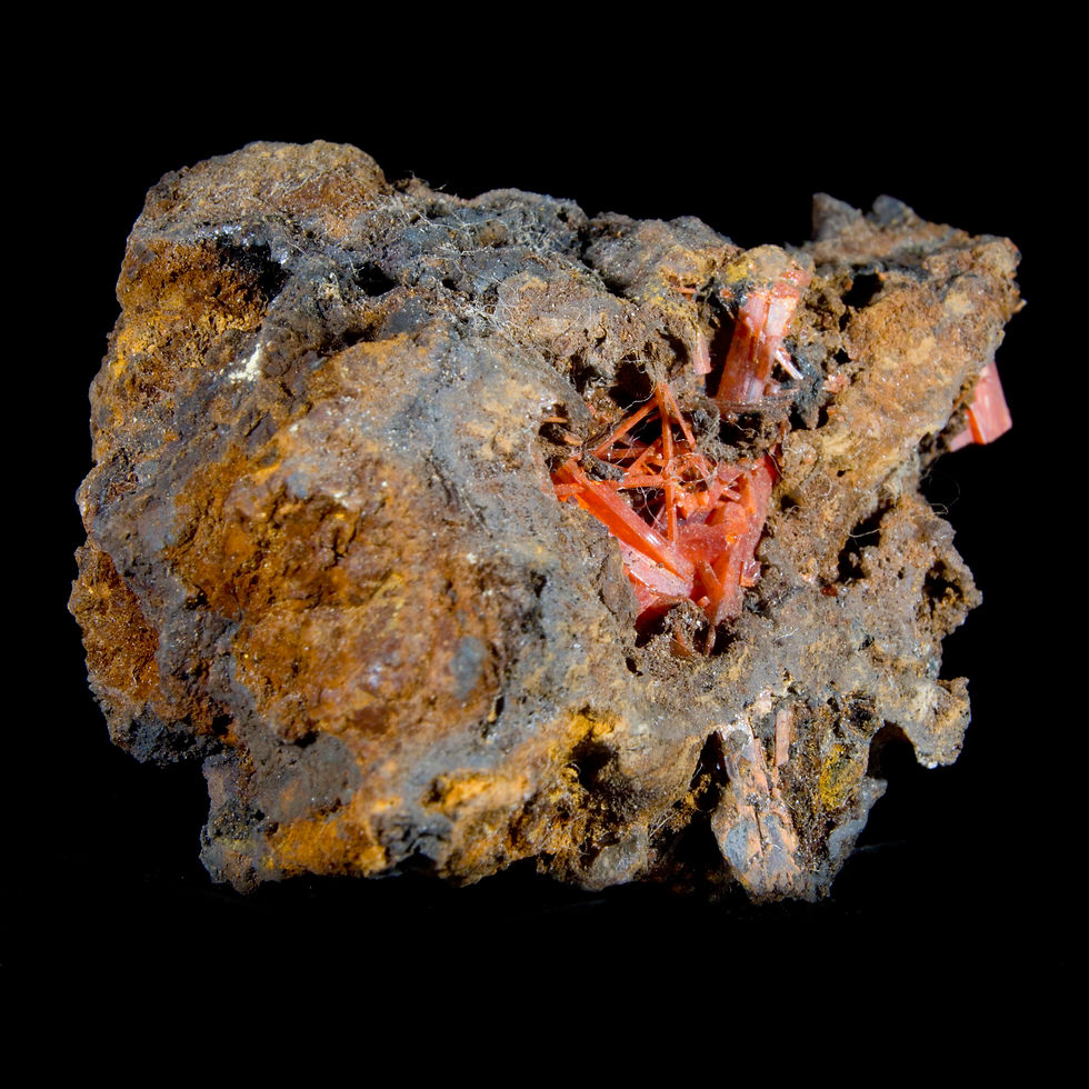 Thumbnail: Crocoite - Adelaide Mine, Tasmania - Studio Mineralia Earth Art Gallery