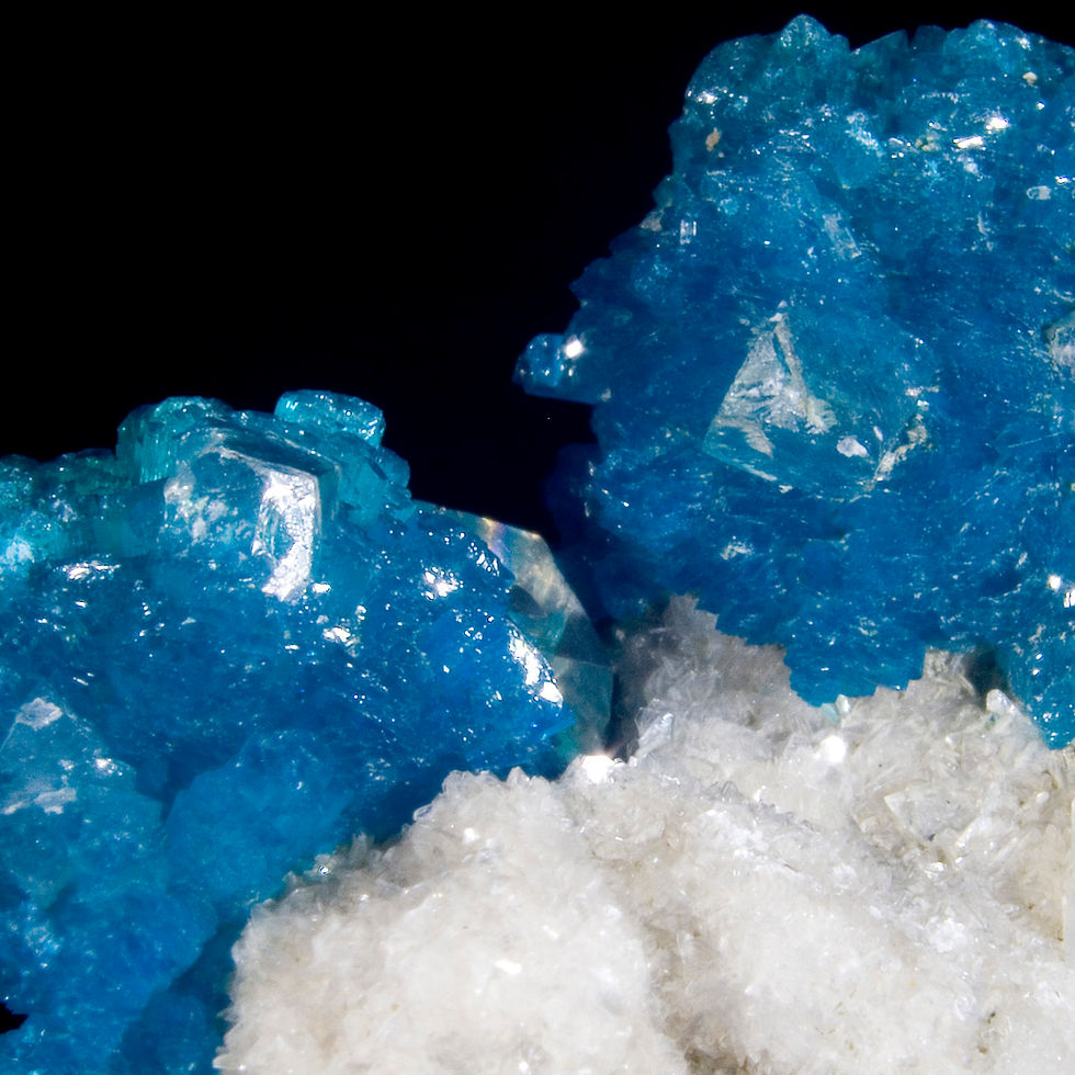 Calcite on Cavansite with Miniature Heulandite - Wagholi Quarries, India - Studio Mineralia Earth Art Gallery