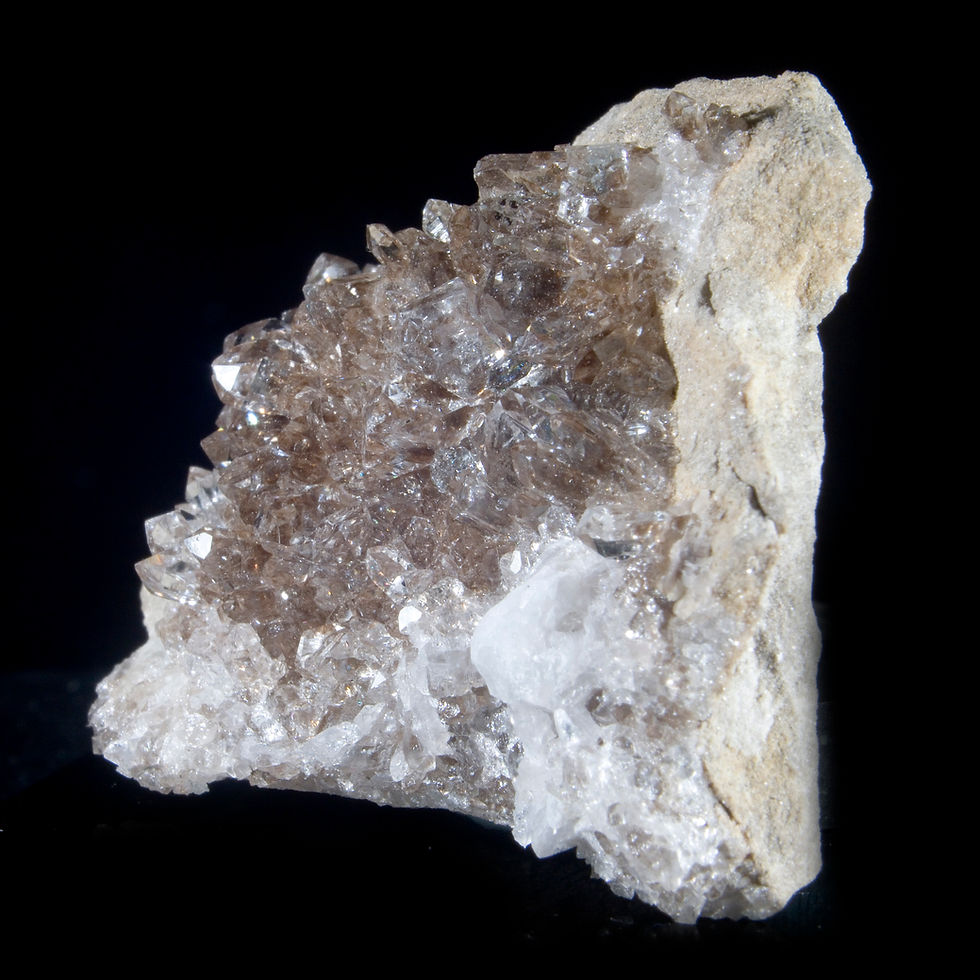 Herkimer Diamond Quartz - St. Johnsville, NY - Studio Mineralia Earth Art Gallery