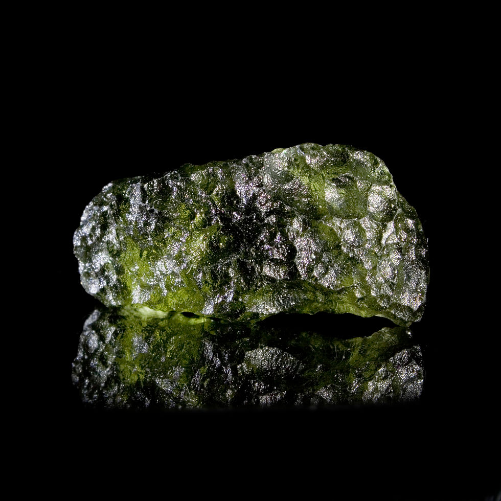 Thumbnail: Moldavite - Chlum, Czech Republic. Studio Mineralia: The Earth Art Gallery