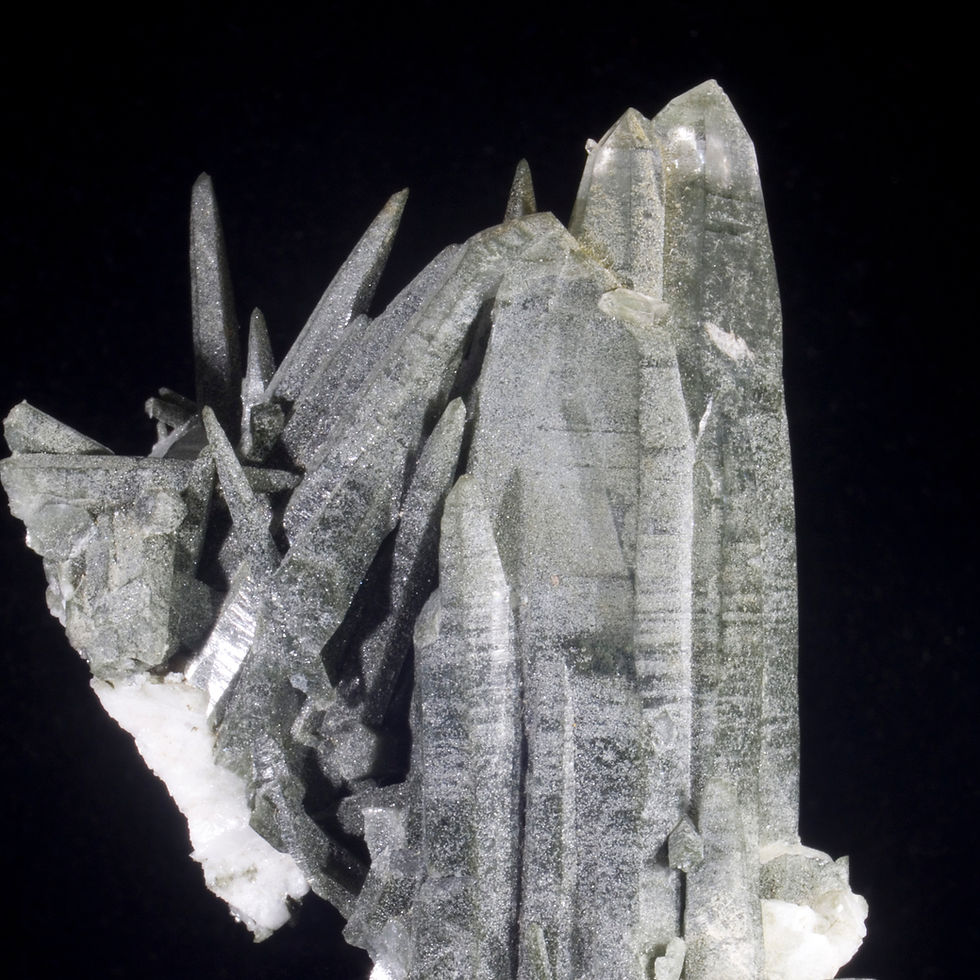 Thumbnail: Game of Thrones Chlorite Quartz - Tzitondroina, Madagascar - Studio Mineralia Earth Art Gallery