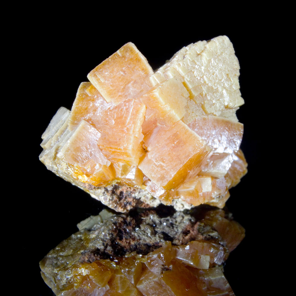 Thumbnail: Arrowhead Wulfenite - Stevenson-Bennett Mine, Organ Mts., New Mexico. Studio Mineralia Earth Art Gallery