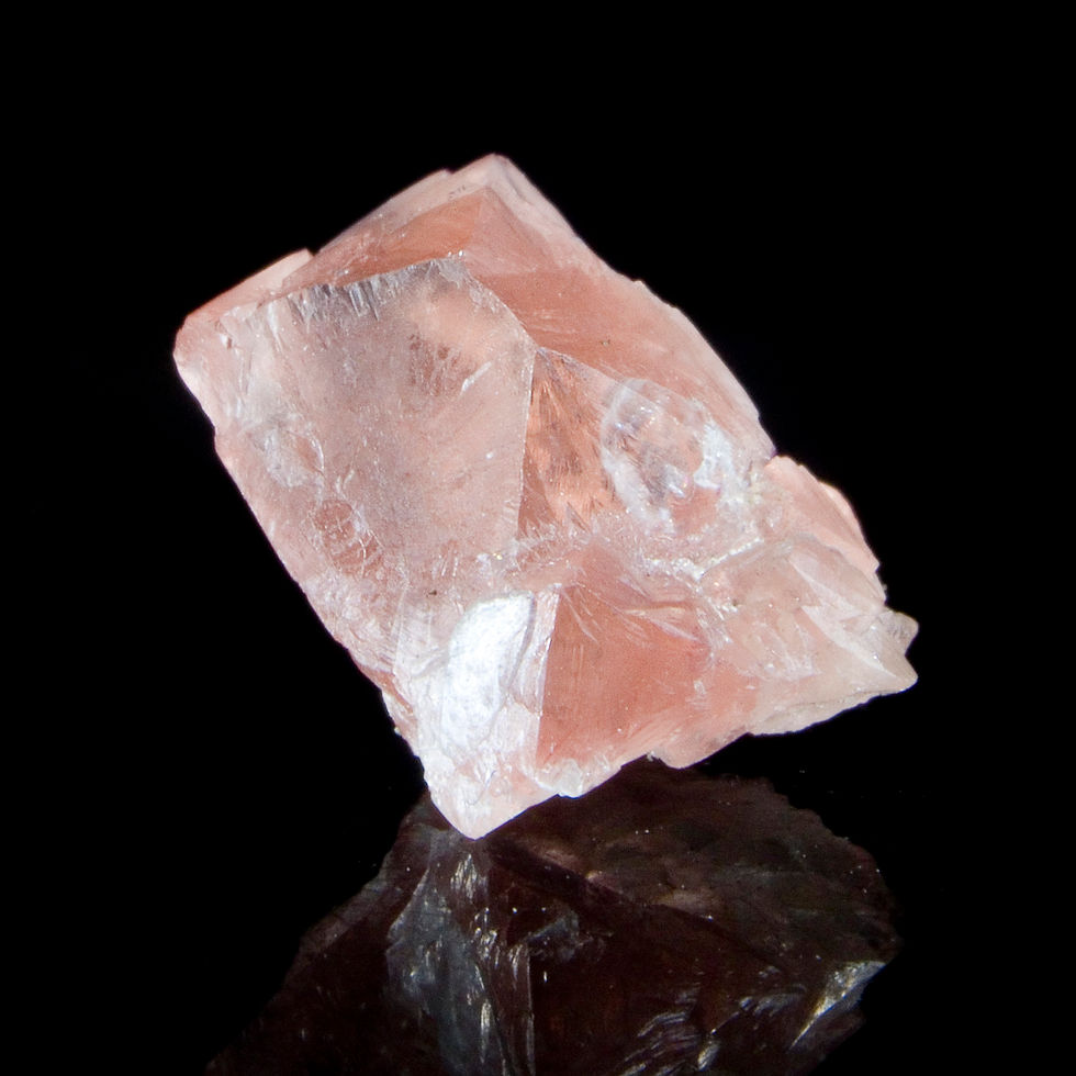 Thumbnail: Multi Terminated Pink Fluorite Octahedron - Aiguille de l'A Neuve, Switzerland - Studio Mineralia Earth Art Gallery