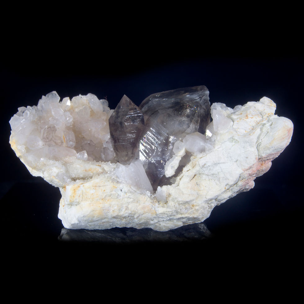 Thumbnail: Smoky Quartz with Quartz - Mooralla, Australia - Studio Mineralia Earth Art Gallery