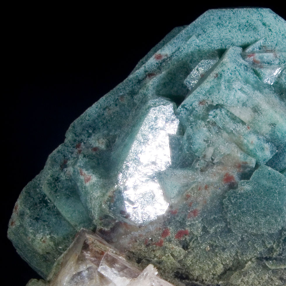 Thumbnail: Apophyllite with Celadonite Inclusions - Jalgaon, India - Studio Mineralia Earth Art Gallery