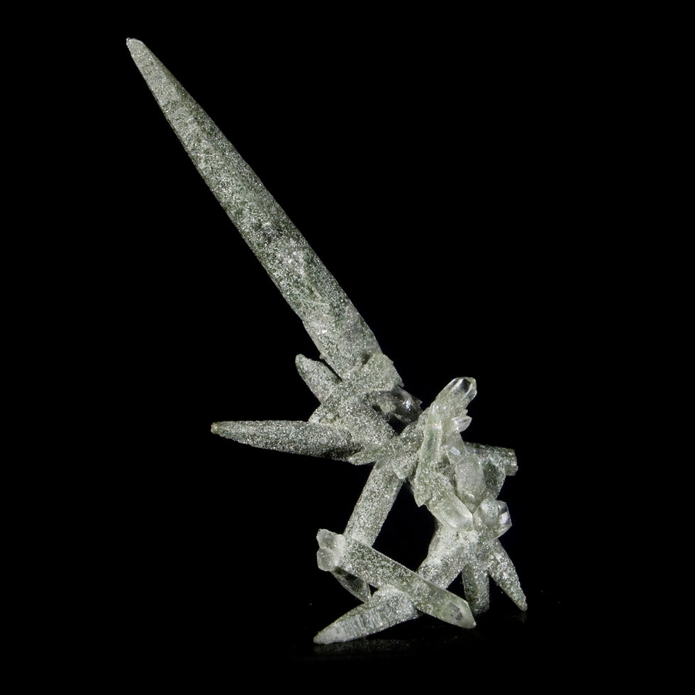 Thumbnail: Chlorite Quartz Miniature - Ganesh Himal, Nepal - Studio Mineralia Earth Art Gallery