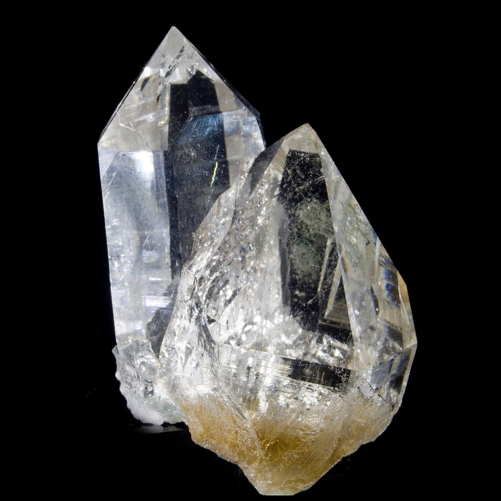 Himalayan Quartz with Rutile and Chlorite - Kullu Valley, India - Studio Mineralia Earth Art Gallery