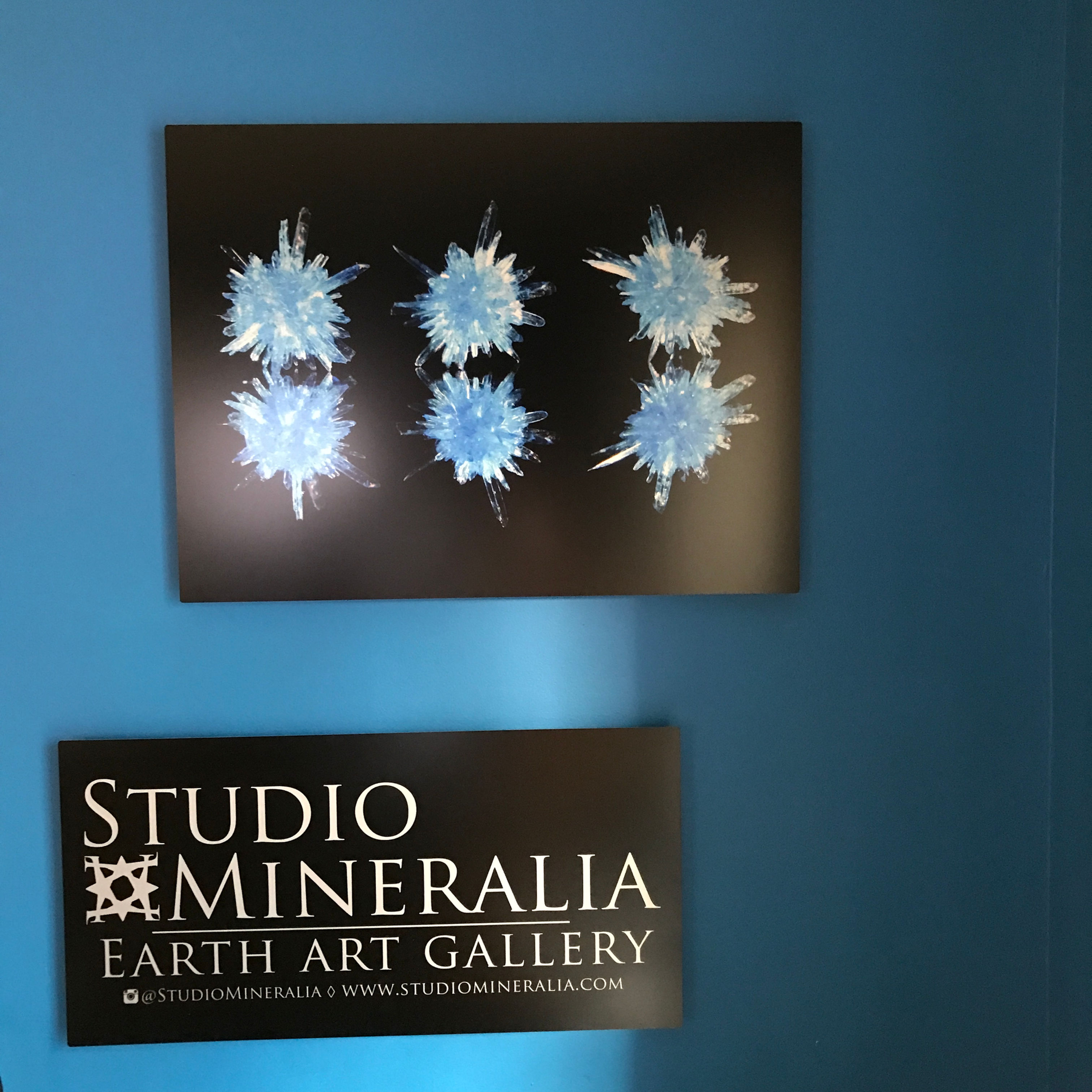 Pentagonite would fit on your smallest fingernail. From a From a one time find in Pune, Maharashtra, India. Print 18" x 24" M