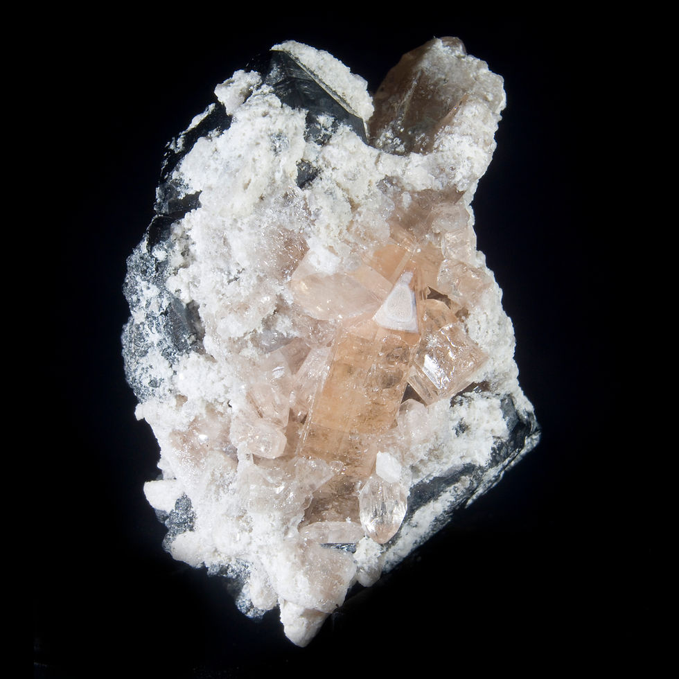 Topaz and Bixbyite - Thomas Range, Utah - Studio Mineralia Earth Art Gallery
