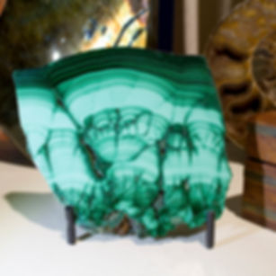 Malachite Plate - D.R. Congo - Studio Mineralia Earth Art Gallery
