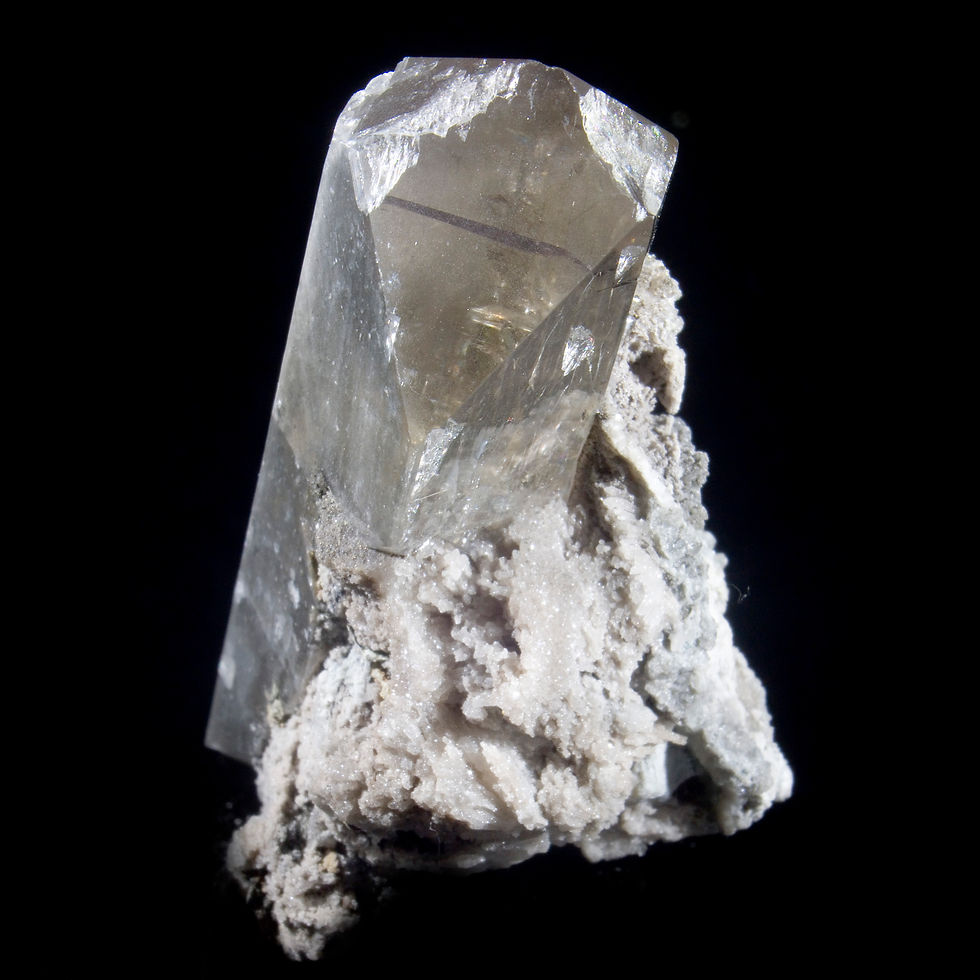 Thumbnail: Double Terminated Barite - Linwood Mine, Iowa, USA - Studio Mineralia Earth Art Gallery
