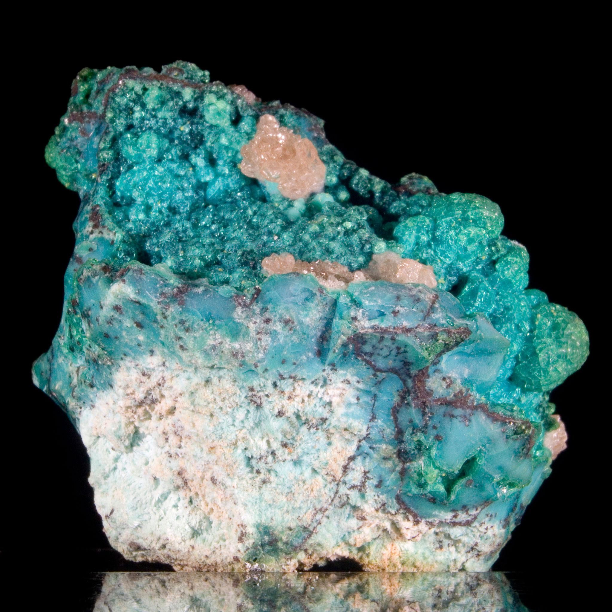Chrysocolla & Cerussite - 79 Mine, Arizona - Studio Mineralia Earth Art Gallery