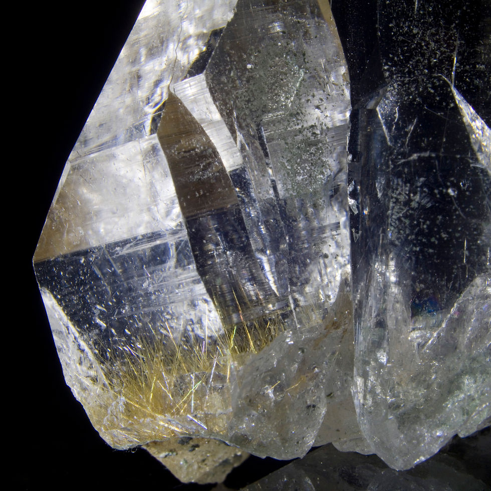 Himalayan Quartz with Rutile and Chlorite - Kullu Valley, India - Studio Mineralia Earth Art Gallery