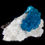 Thumbnail: Deep Blue Cavansite on Heulandite
