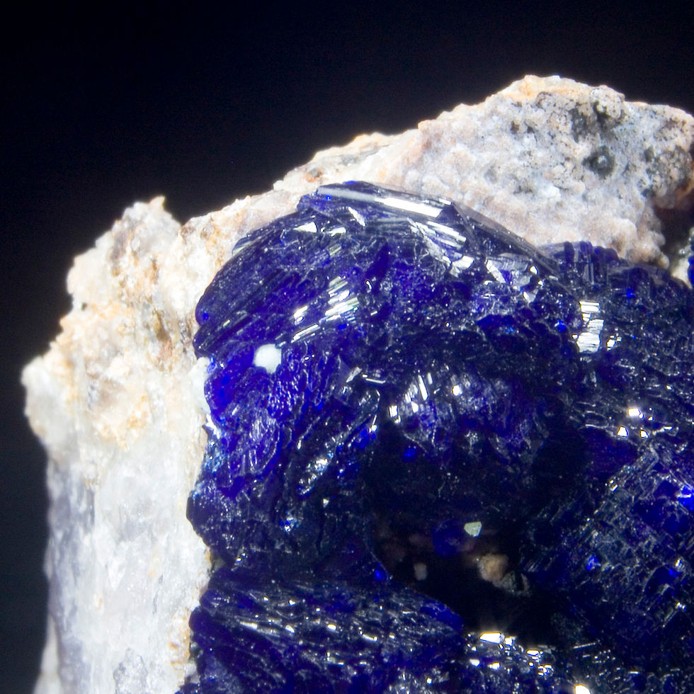 Thumbnail: Azurite - Zoila Mine, Mexico - Studio Mineralia Earth Art Gallery