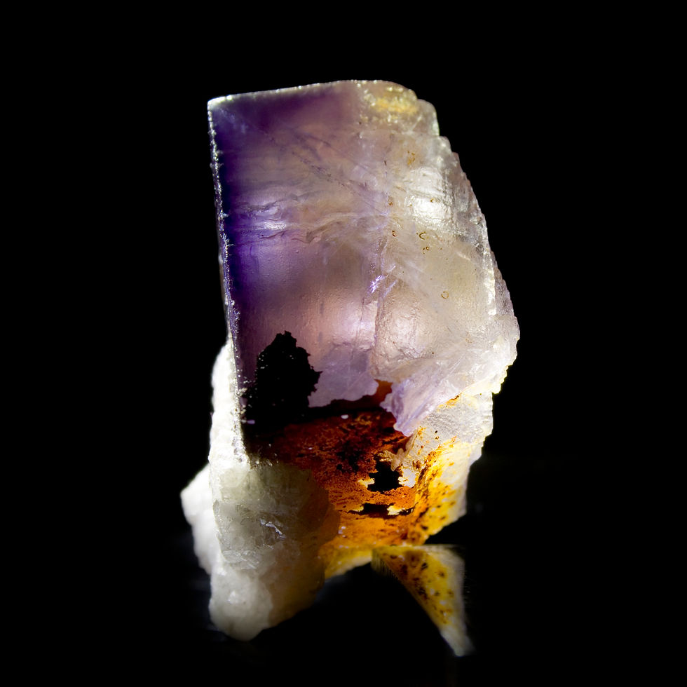 Thumbnail: Lavender Fluorite - Jebel Tirhemi, Morocco - Studio Mineralia Earth Art Gallery