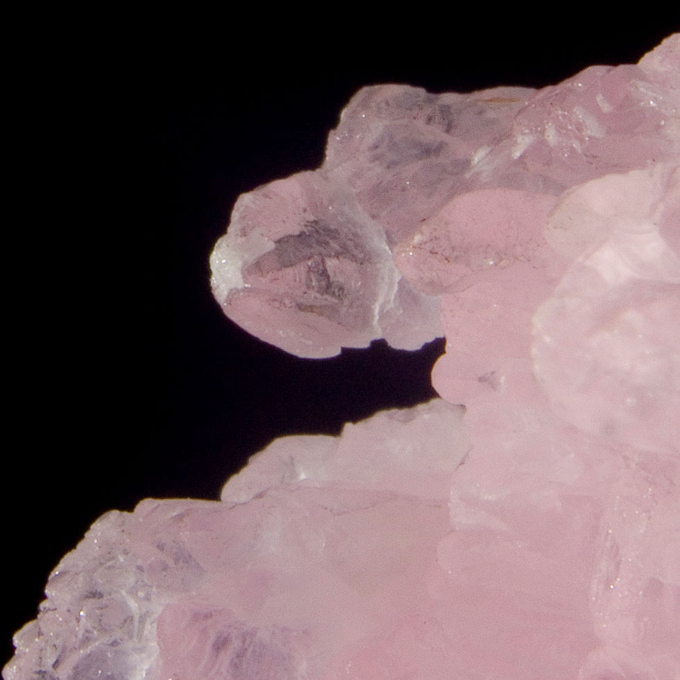 Terminated Rose Quartz - Brazil - Studio Mineralia Earth Art Gallery