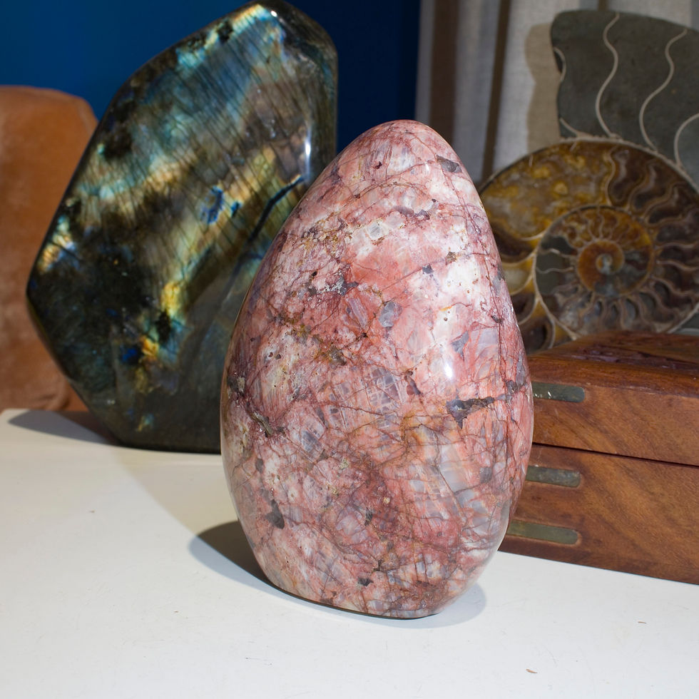 Thumbnail: Strawberry Quartz Free Form - Studio Mineralia: The Earth Art Gallery