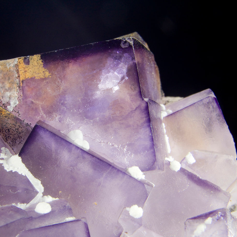 Thumbnail: Purple Color Zoned Fluorite - Taourirt, Morocco - Studio Mineralia Earth Art Gallery