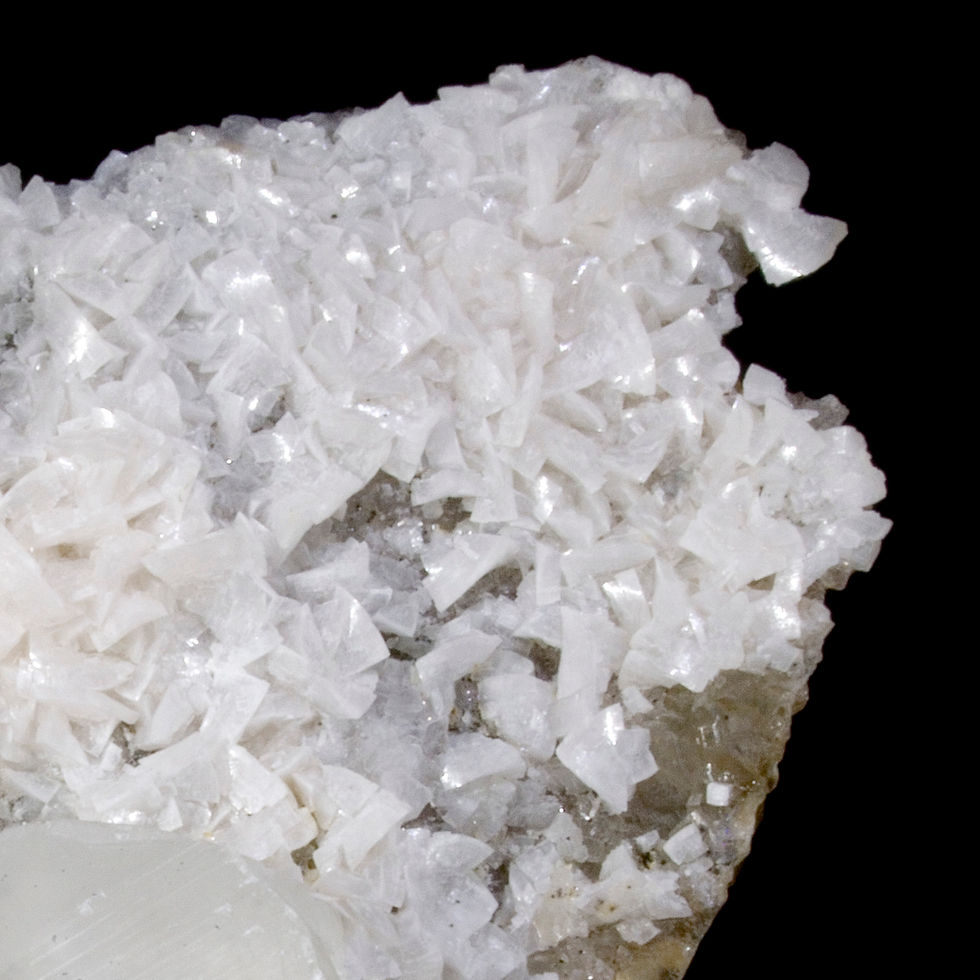 Thumbnail: Fluorescent Phantom Fluorite with Calcite and Dolomite - Moscona Mine, Spain - Studio Mineralia Earth Art Gallery