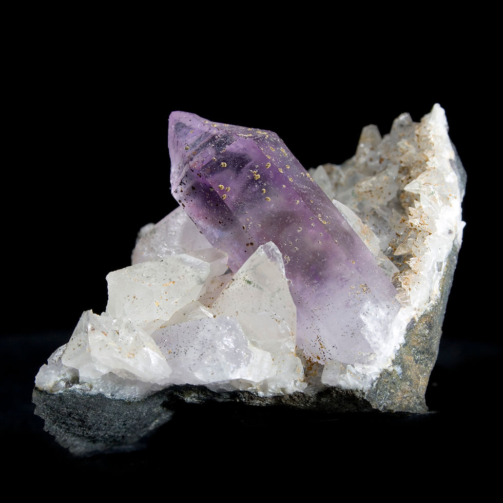 Thumbnail: Matrix Amethyst and Calcite - Brandberg, Namibia - Studio Mineralia: The Earth Art Gallery