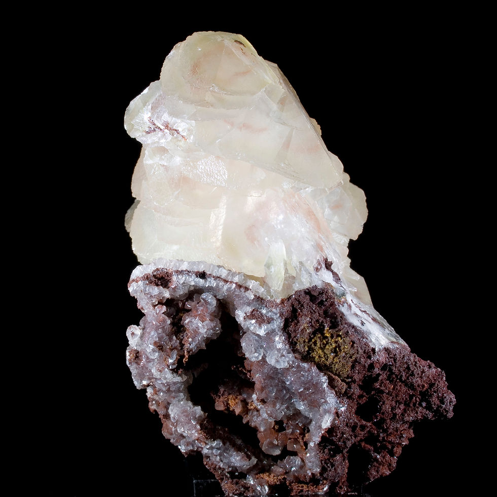 Thumbnail: Hematite Included Pagoda Calcite - Daye, China - Studio Mineralia Earth Art Gallery
