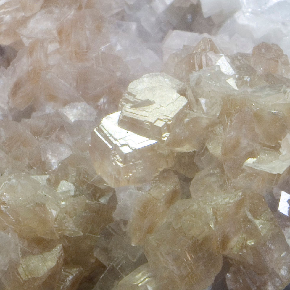 Smithsonite on Calcite - Tsumeb Mine, Namibia - Studio Mineralia Earth Art Gallery