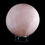 Thumbnail: A three-inch sphere of Lavender Rose Quartz. Rose Quartz is a January birthstone traditional 5th anniversary gift