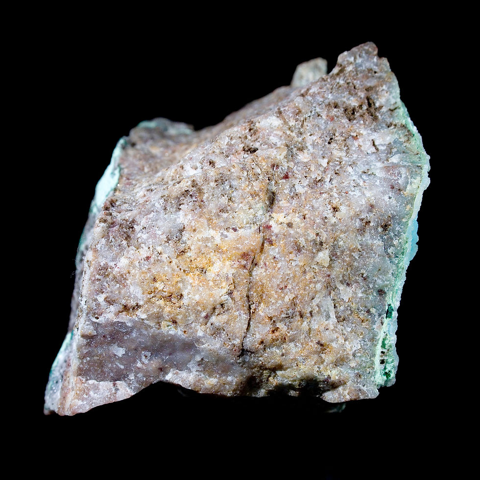 Thumbnail: Chrysocolla, Malachite and Druzy Quartz - Likasi, DR Congo - Studio Mineralia Earth Art Gallery