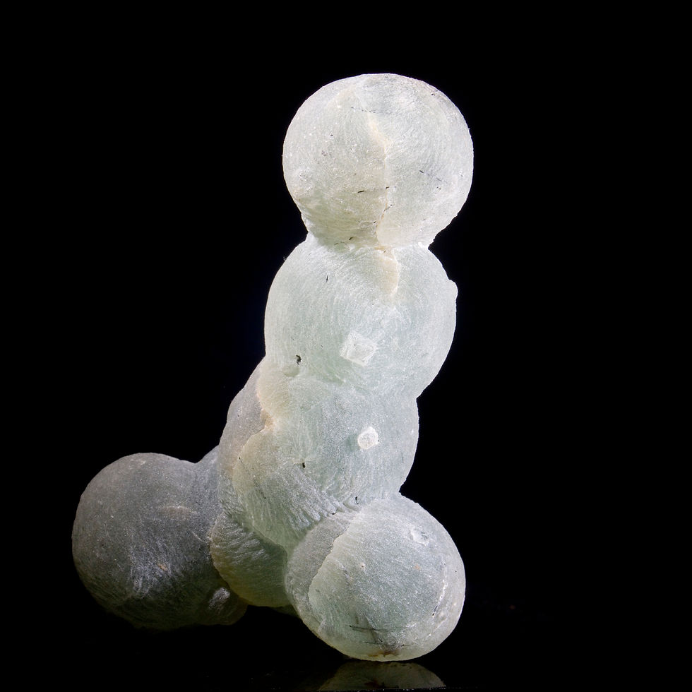 Thumbnail: Prehnite Floater Crystal Cluster - Djouga, Mali - Studio Mineralia Earth Art Gallery