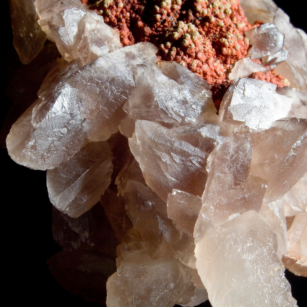 Thumbnail: A Space Invaders aesthetic permeates this classic red Limonite stalactite cap. Studio Mineralia Earth Art Gallery