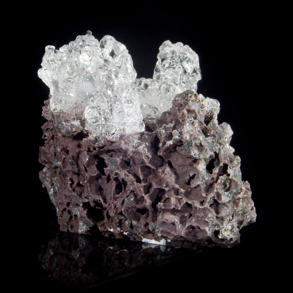Thumbnail: Hyalite Opal - SW/UV Reactive - Kopasz Hill, Hungary - Studio Mineralia Earth Art Gallery