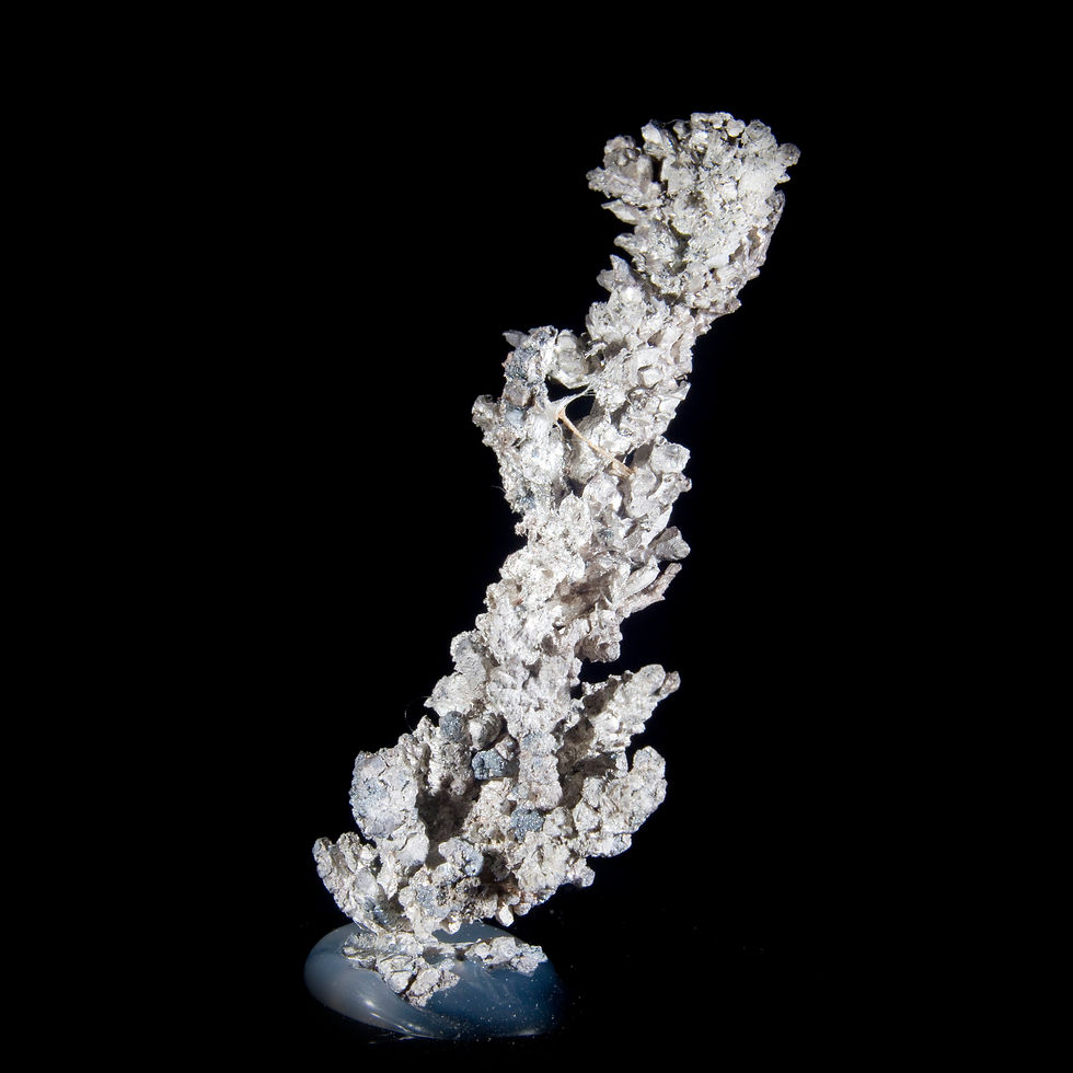 Thumbnail: Native Silver - Bouismas Mine, Morocco - Studio Mineralia Earth Art Gallery