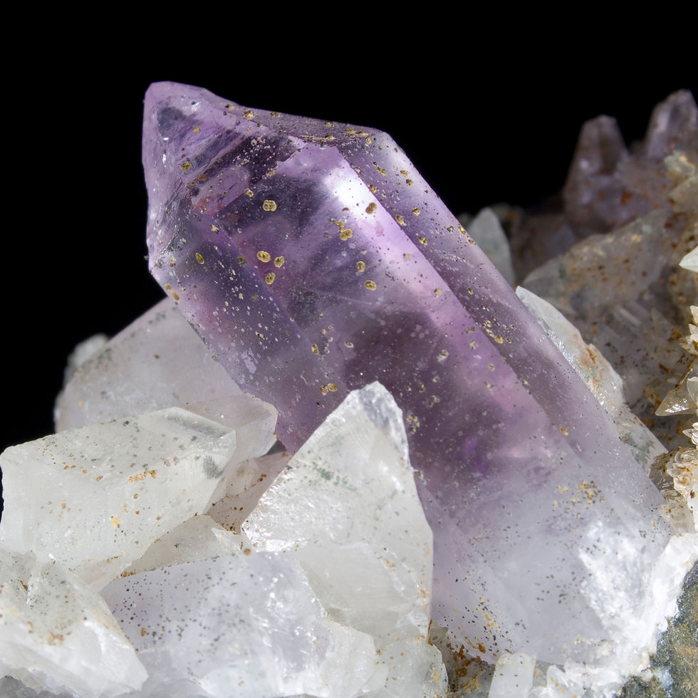 Thumbnail: Matrix Amethyst and Calcite - Brandberg, Namibia - Studio Mineralia: The Earth Art Gallery