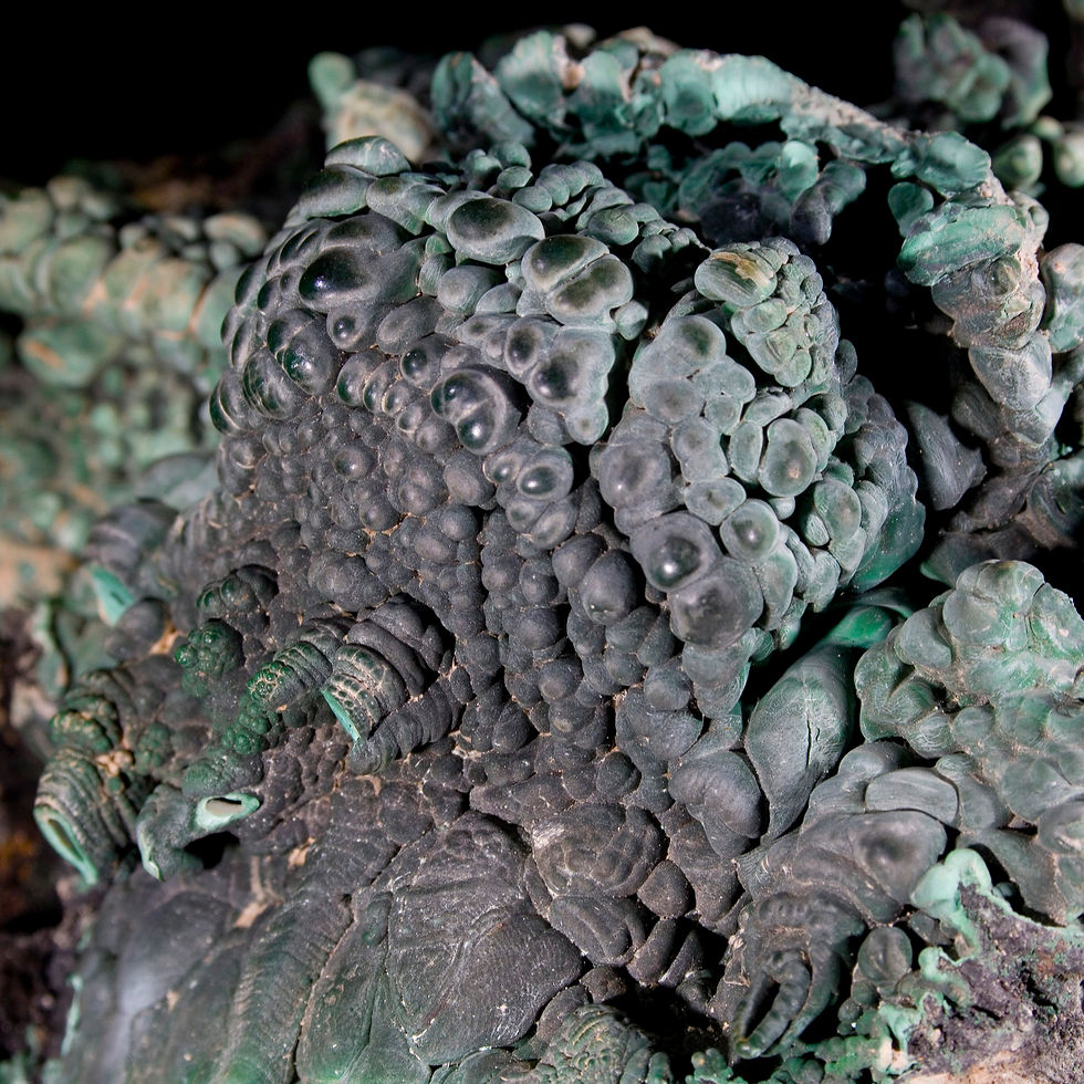 Thumbnail: Statement Piece! 7 Pound Massive Malachite - Tsumeb Mine Ore Cart Rescue  - Studio Mineralia Earth Art Gallery