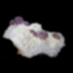 Magenta Fluorite on Quartz - Lupita Mine, Mexico - Studio Mineralia Earth Art Gallery