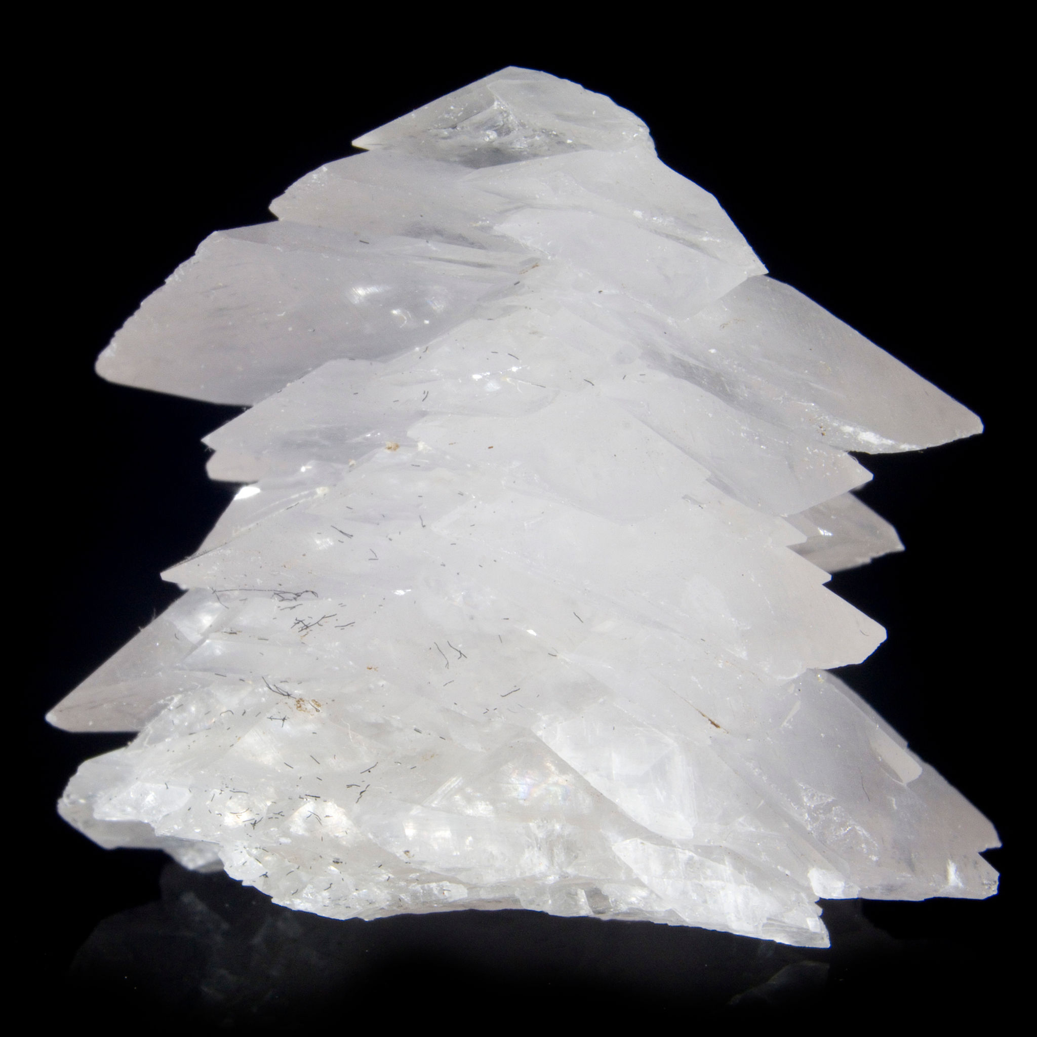 Pink Pagoda Calcite Miniature - Xianghualing Mine, China - Studio Mineralia Earth Art Gallery