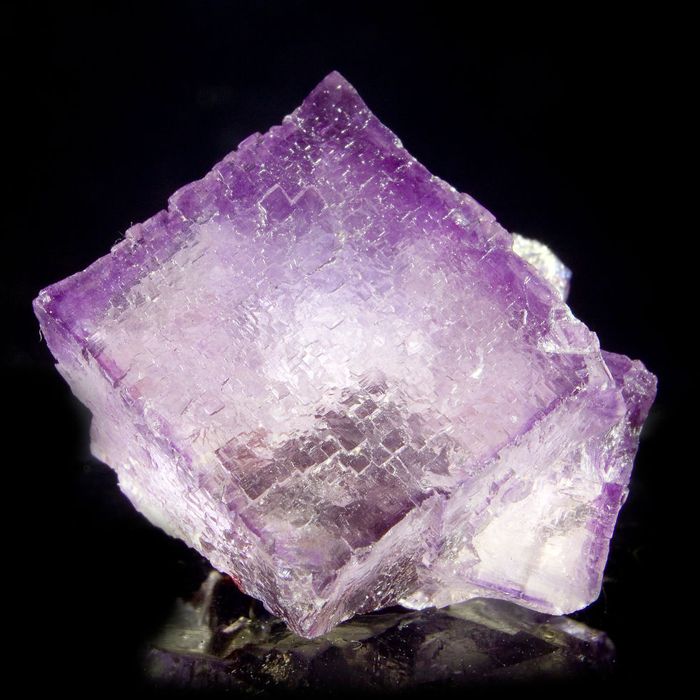 Fluorite with minor Sphalerite - Elmwood Mine, Tennessee, USA - Studio Mineralia Earth Art Gallery