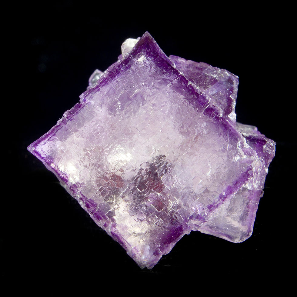 Fluorite with minor Sphalerite - Elmwood Mine, Tennessee, USA - Studio Mineralia Earth Art Gallery