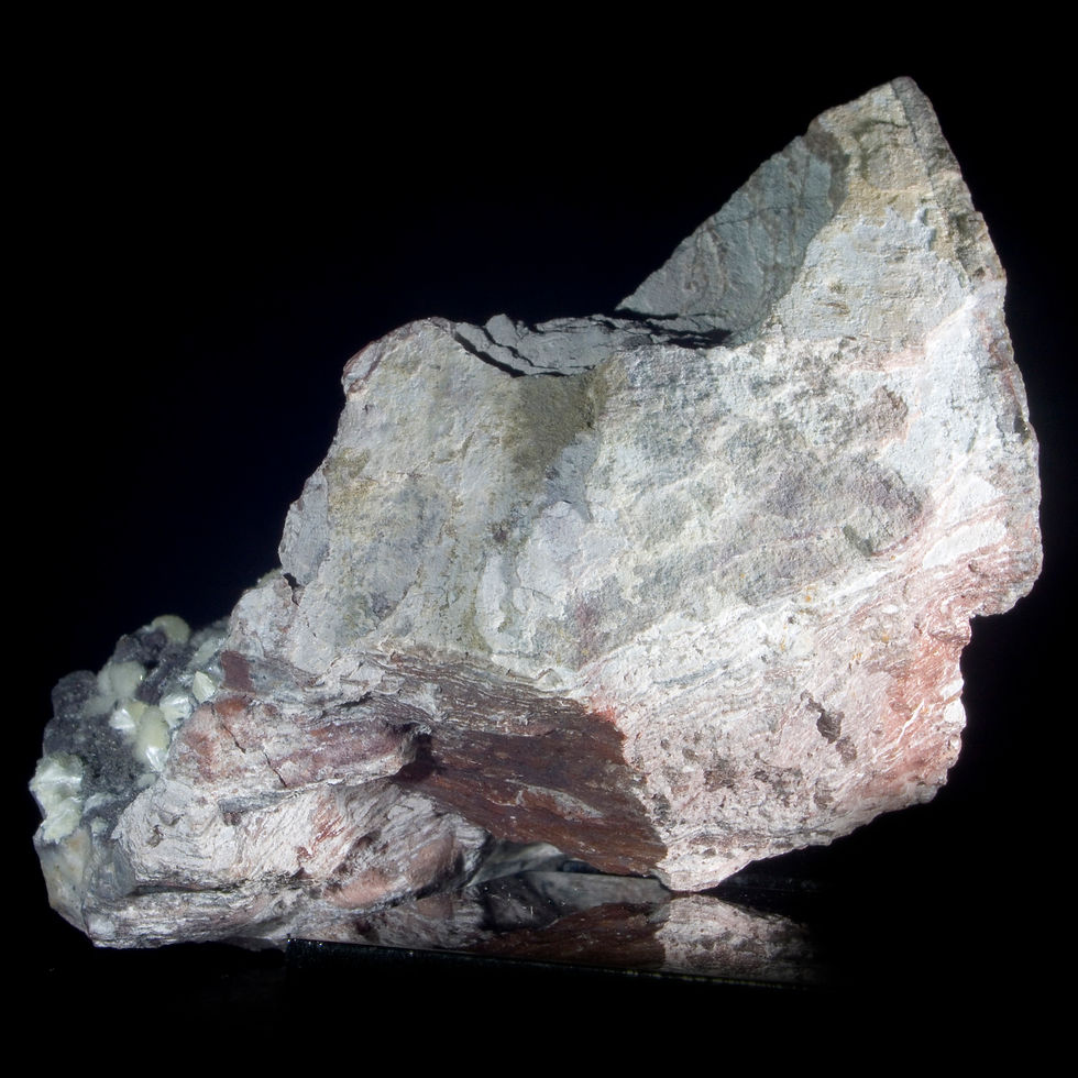 Thumbnail: Mordenite in Banded Rhyolite - Puketui, N. Island, New Zealand - Studio Mineralia Earth Art Gallery