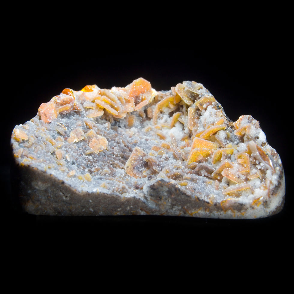 Thumbnail: Wulfenite Pseudomorph with Chalcedony. Barking Spider Mine, AZ. Studio Mineralia Earth Art Gallery