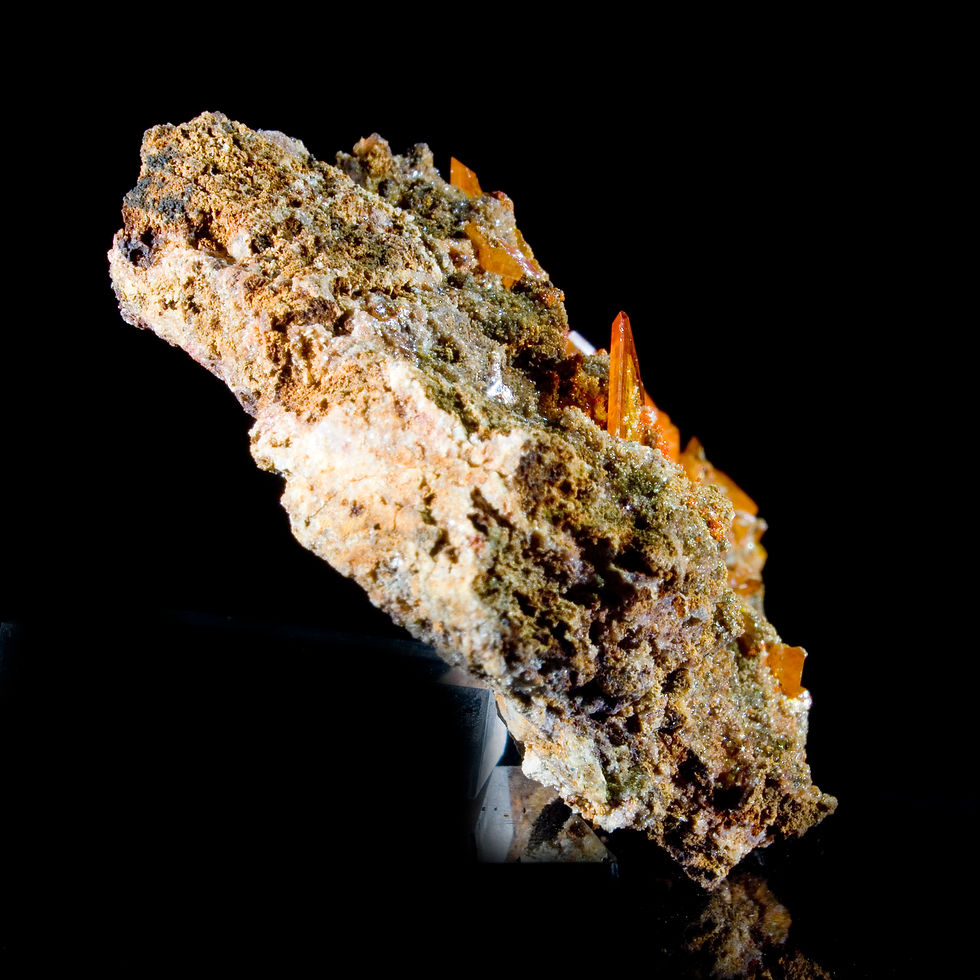 Thumbnail: Wulfenite - Red Cloud Mine, Arizona - Studio Mineralia Earth Art Gallery