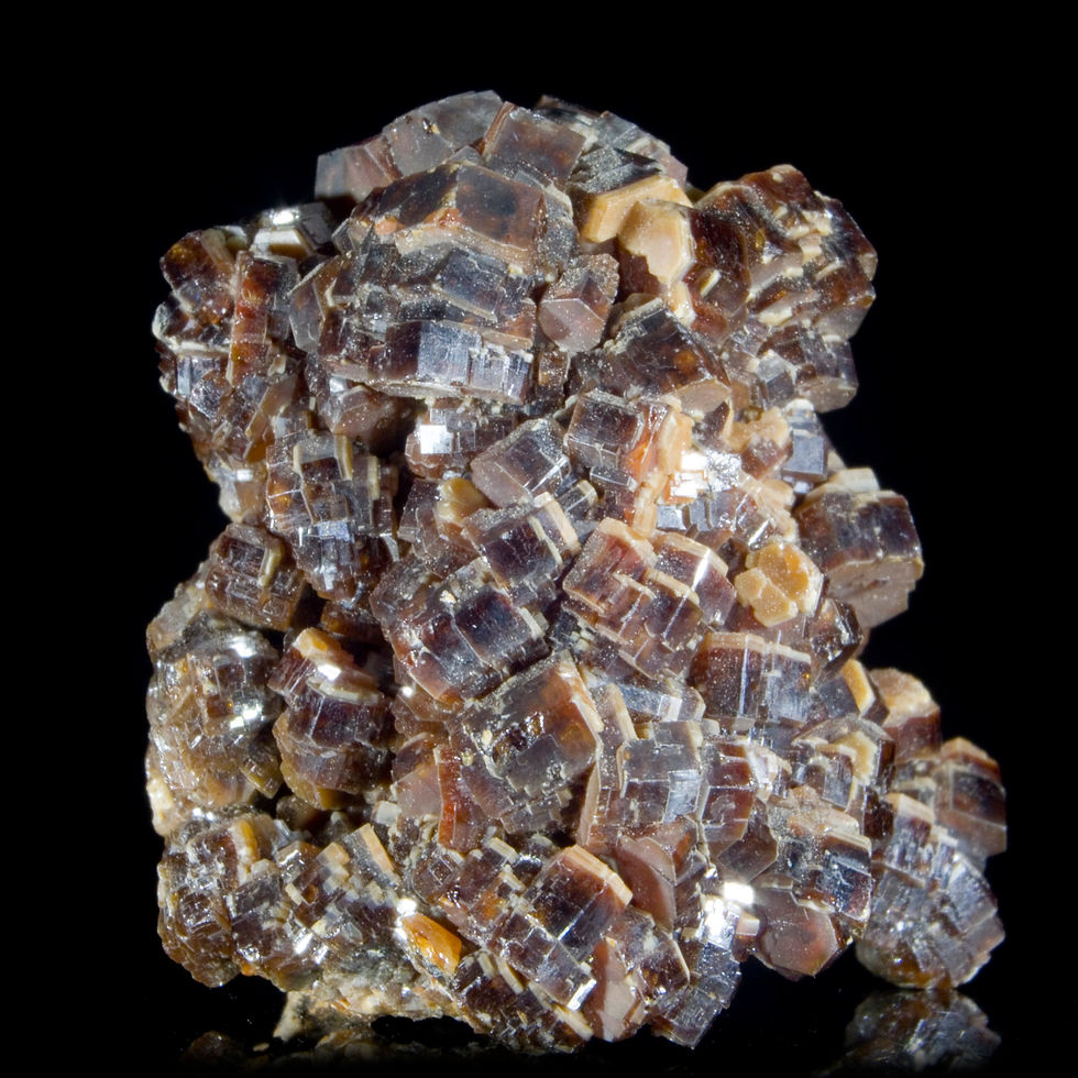 Two-Toned Sandwich Vanadinite Miniature - ACF Mine, Morocco - Studio Mineralia Earth Art Gallery